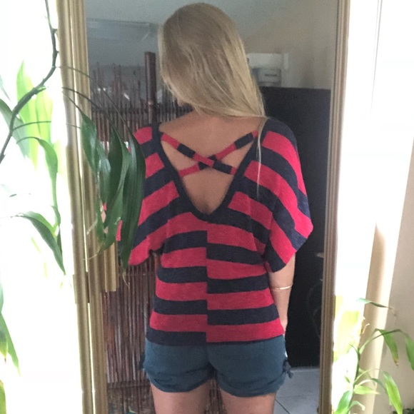 NEW Crossback striped top - Picture 2 of 7